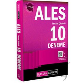 Pegem Akademi Yayıncılık - 2024 Ales Tüm Adaylar İçin 10 Deneme
