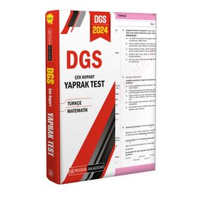 Pegem Akademi Yayıncılık - 2024 DGS Çek Kopart Yaprak Test