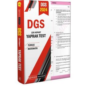 Pegem Akademi Yayıncılık - 2024 DGS Çek Kopart Yaprak Test
