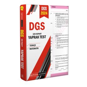 Pegem Akademi Yayıncılık - 2024 DGS Çek Kopart Yaprak Test