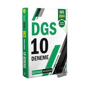 Pegem Akademi Yayıncılık - 2024 DGS Tamamı Çözümlü 10 Deneme