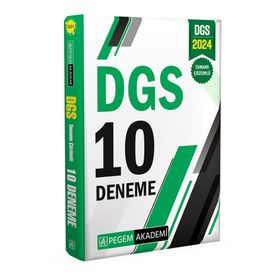 Pegem Akademi Yayıncılık - 2024 DGS Tamamı Çözümlü 10 Deneme