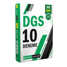 Pegem Akademi Yayıncılık - 2024 DGS Tamamı Çözümlü 10 Deneme