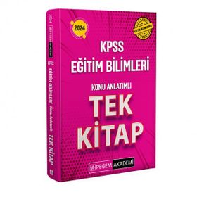Pegem Akademi Yayıncılık 2024 KPSS Eğitim Bilimleri Konu Anlatımlı Tek Kitap