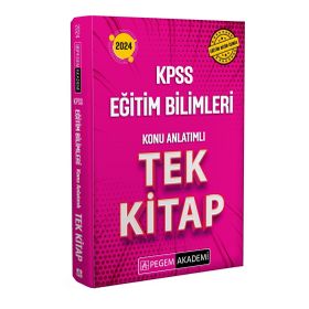 Pegem Akademi Yayıncılık 2024 KPSS Eğitim Bilimleri Konu Anlatımlı Tek Kitap