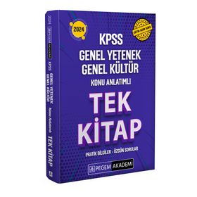 Pegem Akademi Yayıncılık 2024 KPSS Genel Yetenek Genel Kültür Konu Anlatımlı Tek Kitap