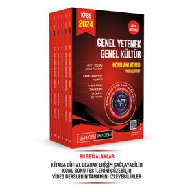Pegem Akademi Yayıncılık 2024 KPSS Genel Yetenek Genel Kültür Lisans Konu Anlatımlı 6 Kitap Modüler Set