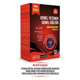 Pegem Akademi Yayıncılık 2024 KPSS Genel Yetenek Genel Kültür Lisans Konu Anlatımlı 6 Kitap Modüler Set