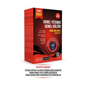 Pegem Akademi Yayıncılık 2024 KPSS Genel Yetenek Genel Kültür Lisans Konu Anlatımlı 6 Kitap Modüler Set