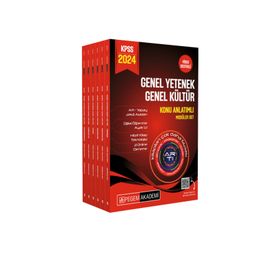 Pegem Akademi Yayıncılık 2024 KPSS Genel Yetenek Genel Kültür Lisans Konu Anlatımlı 6 Kitap Modüler Set