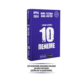 Pegem Akademi Yayıncılık 2024 KPSS Genel Yetenek Genel Kültür Tamamı Çözümlü 10 Deneme