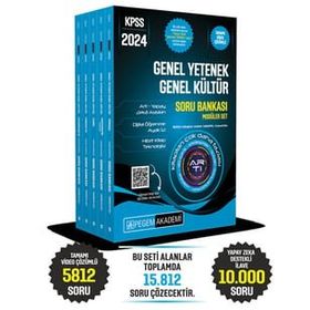 Pegem Akademi Yayıncılık 2024 KPSS Genel Yetenek Genel Kültür Tamamı Çözümlü 5 Kitap Soru Bankası Seti