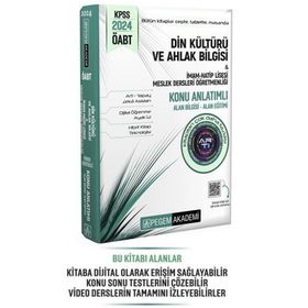 Pegem Akademi Yayıncılık 2024 KPSS ÖABT Din Kültürü ve Ahlak Bilgisi İmam Hatip Lisesi Meslek Lisesi Konu Anlatımlı