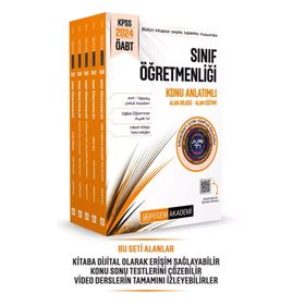 Pegem Akademi Yayıncılık 2024 KPSS ÖABT Sınıf Öğretmenliği 5 Kitap Konu Anlatımlı Set