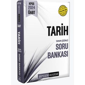Pegem Akademi Yayıncılık 2024 KPSS ÖABT Tarih Soru Bankası