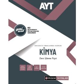 Pegem Akademi Yayıncılık AYT Kimya Ders İşleme Föyü