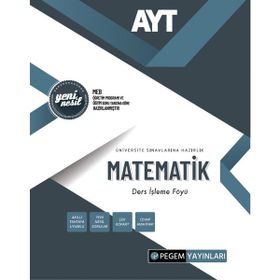 Pegem Akademi Yayıncılık AYT Matematik Ders İşleme Föyü