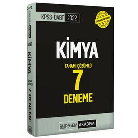 Pegem Akademi Yayıncılık Kpss 2022 Kimya 7 Deneme Tamamı Çözümlü