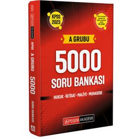 Pegem Akademi Yayıncılık KPSS A Grubu 5000 Soru Bankası