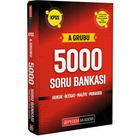 Pegem Akademi Yayıncılık KPSS A Grubu 5000 Soru Bankası