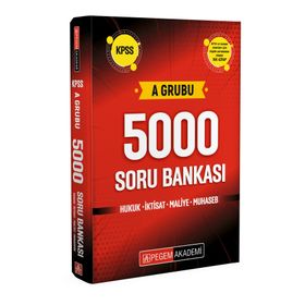 Pegem Akademi Yayıncılık KPSS A Grubu 5000 Soru Bankası
