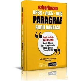 Pegem Akademi Yayıncılık Kpss Ales Dgs Ezberbozan Paragraf Soru Bankası