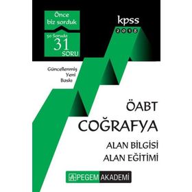 Pegem Akademi Yayıncılık KPSS ÖABT Coğrafya Konu Anlatımlı