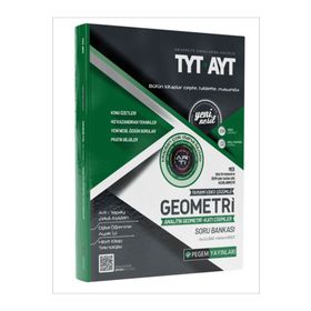 Pegem Akademi Yayıncılık TYT-AYT Tamamı Çözümlü Geometri Analitik Geometri Katı Cisimler Soru Bankası