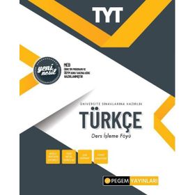 Pegem Akademi Yayıncılık TYT Türkçe Ders İşleme Föyü