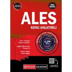 Pegem Akademi Yayınları 2024 Ales Konu Anlatımlı