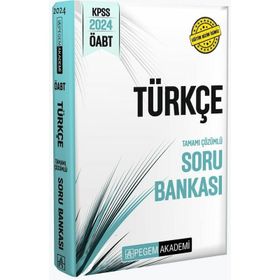 Pegem Akademi Yayınları 2024 KPSS ÖABT Türkçe Tamamı Çözümlü Soru Bankası