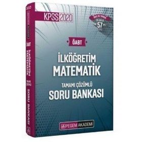 Pegem Akademi Yayınları ÖABT İlköğretim Matematik Tamamı Çözümlü Soru Bankası