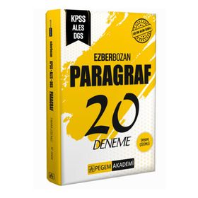 Pegem Ezberbozan Paragraf 20 Kpss Ales Dgs Deneme