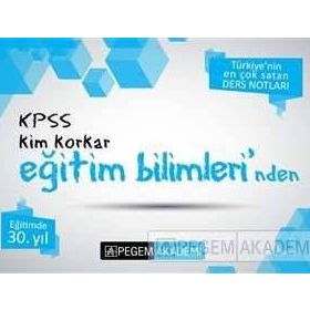Pegem Yayınları 2018 KPSS Kim Korkar Tarihten Ders Notları