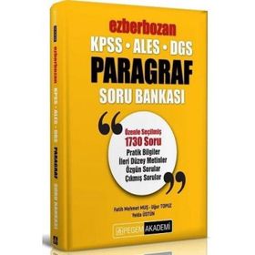 Pegem Yayınları 2020 KPSS ALES DGS Ezberbozan Paragraf Soru Bankası