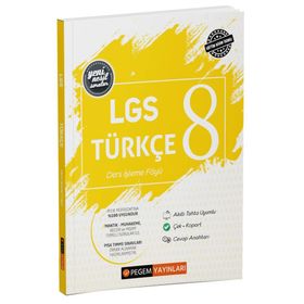 Pegem Yayınları 2022 LGS Türkçe Ders İşleme Föyü