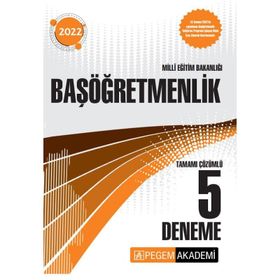 Pegem Yayınları 2022 Milli Eğitim Bakanlığı Başöğretmenlik 5 Deneme Sınavı