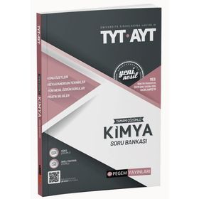 Pegem Yayınları 2022 TYT-AYT Tamamı Çözümlü Kimya Soru Bankası