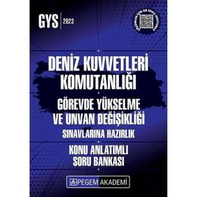 Pegem Yayınları - 2023 Deniz Kuvvetleri Komutanlığı Görevde Yükselme Konu Anlatımlı Soru Bankası