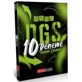 Pegem Yayınları 2023 DGS Tamamı Çözümlü 10 Deneme