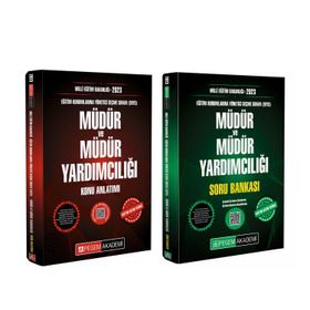 Pegem Yayınları - 2023 EKYS Müdür ve Müdür Yardımcılığı Konu ve Soru Seti 2 Kitap