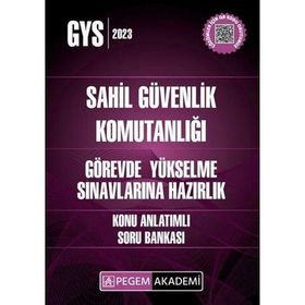Pegem Yayınları - 2023 GYS Sahil Güvenlik Komutanlığı Görevde Yükselme Konu Anlatımlı Soru Bankası