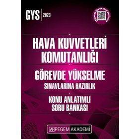 Pegem Yayınları - 2023 Hava Kuvvetleri Komutanlığı GYS Hazırlık Konu Anlatımlı Soru Bankası