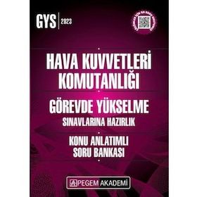 Pegem Yayınları - 2023 Hava Kuvvetleri Komutanlığı GYS Hazırlık Konu Anlatımlı Soru Bankası