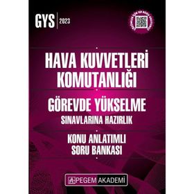 Pegem Yayınları - 2023 Hava Kuvvetleri Komutanlığı GYS Hazırlık Konu Anlatımlı Soru Bankası