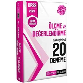 Pegem Yayınları 2023 KPSS Eğitim Bilimleri Ölçme ve Değerlendirme 20 Deneme