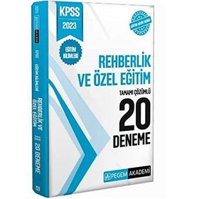 Pegem Yayınları 2023 KPSS Eğitim Bilimleri Rehberlik ve Özel Eğitim 20 Deneme