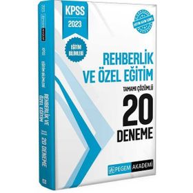Pegem Yayınları 2023 KPSS Eğitim Bilimleri Rehberlik ve Özel Eğitim 20 Deneme