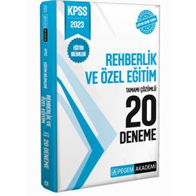 Pegem Yayınları 2023 KPSS Eğitim Bilimleri Rehberlik ve Özel Eğitim 20 Deneme
