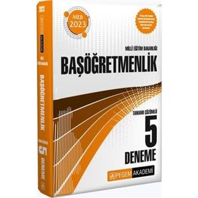 Pegem Yayınları 2023 Milli Eğitim Bakanlığı Başöğretmenlik 5 Deneme